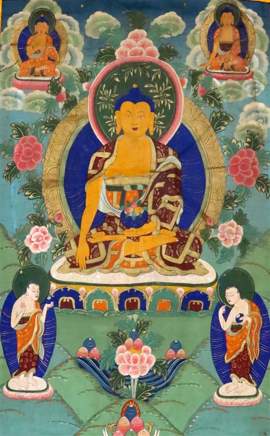 Two thangkhas, Tibet, first half 20th century,